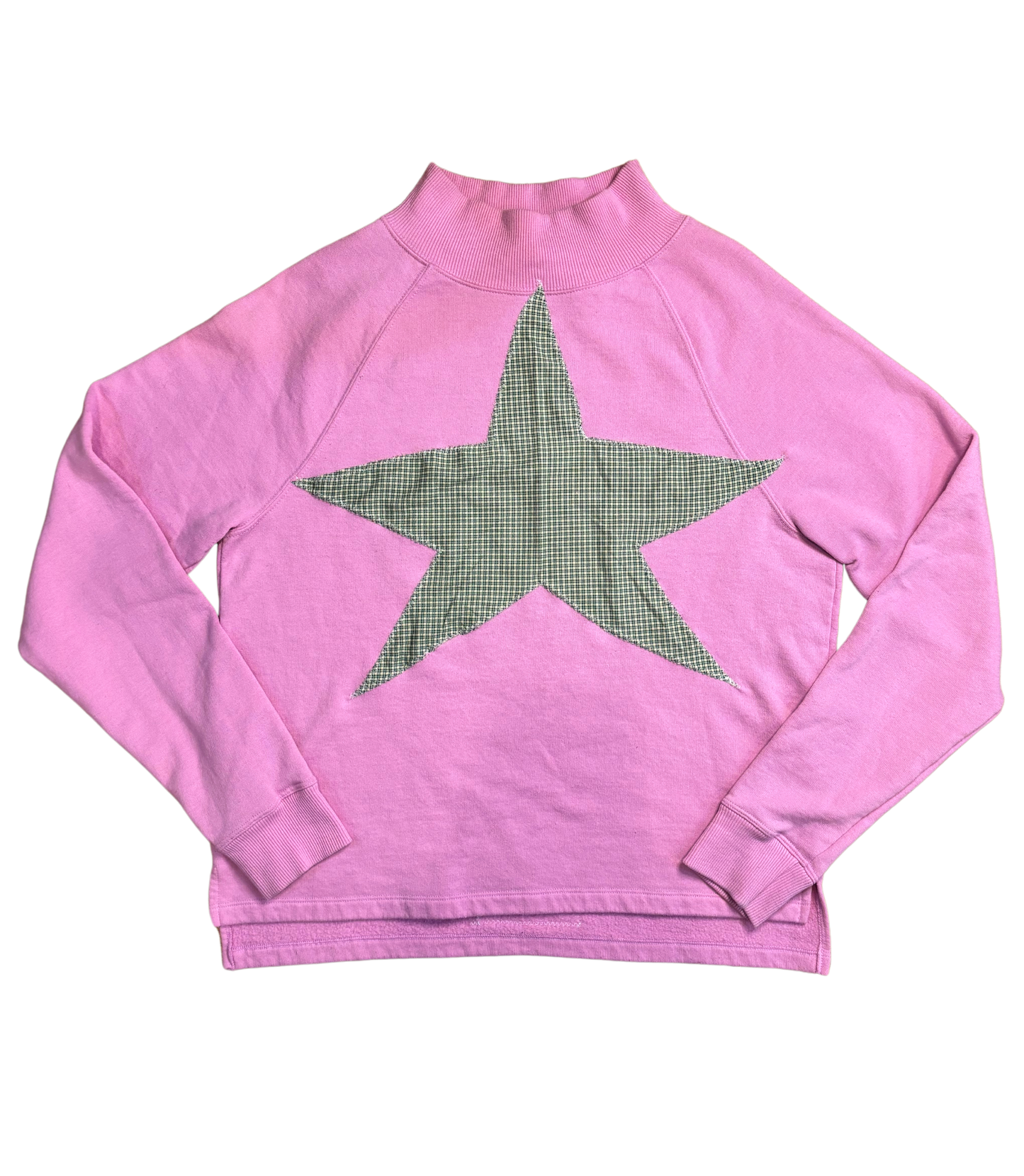pink n green star crewneck