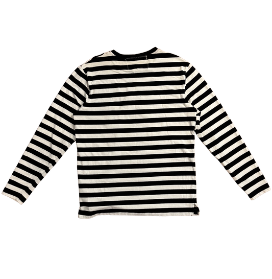 fuzzy star striped long sleeve