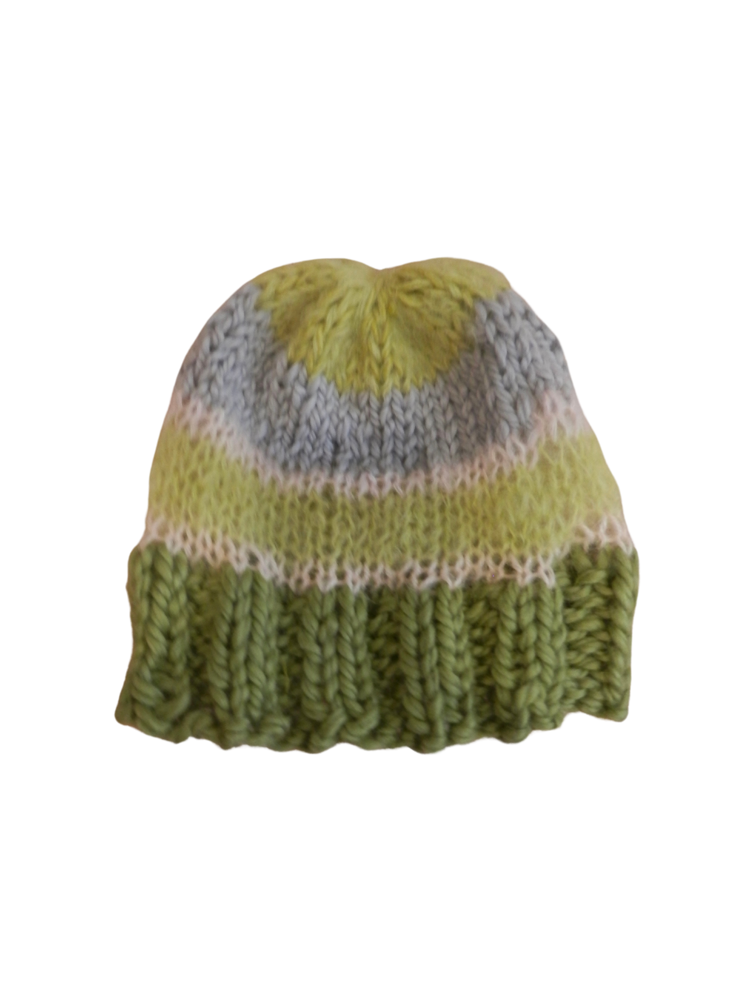 fuzzy knit beanie in melon