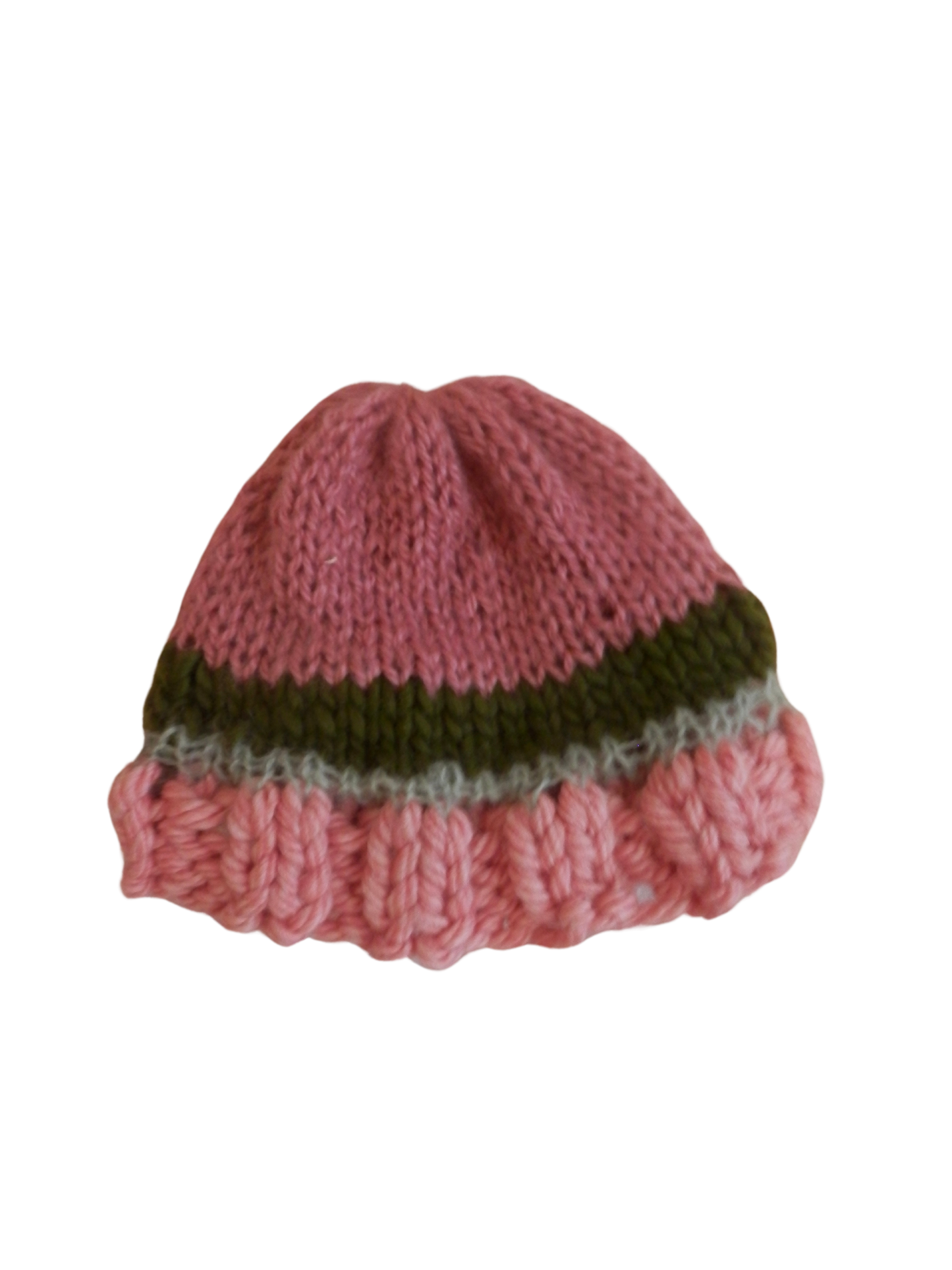 fuzzy knit beanie in bubblegum