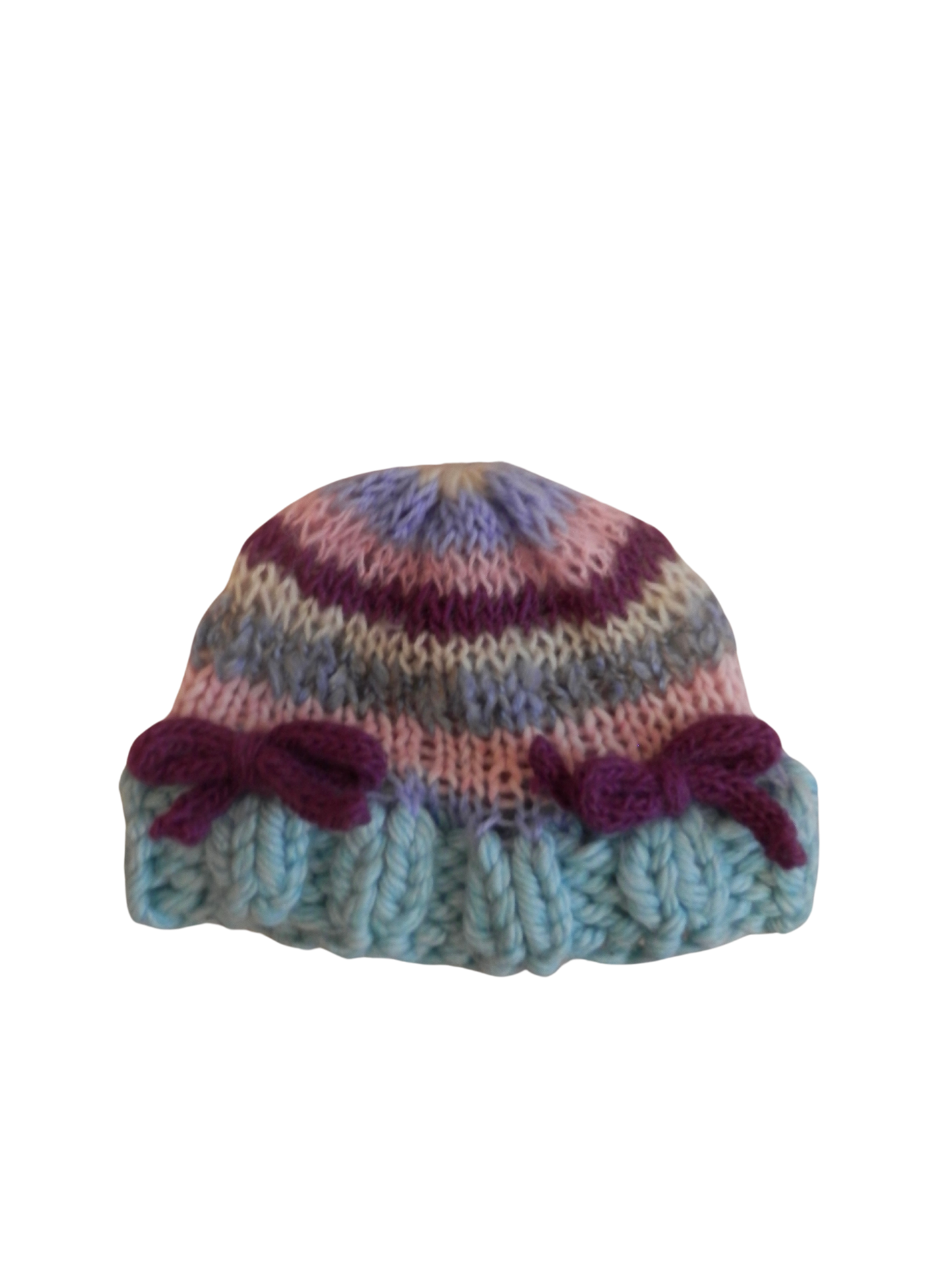 bow knit beanie